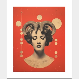 Aries collage art astrology Posters and Art